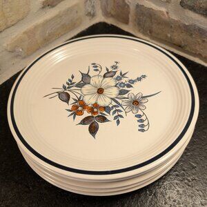 Town & Country Collection Dinner Plates Blue Ridge Pattern - Set of 5